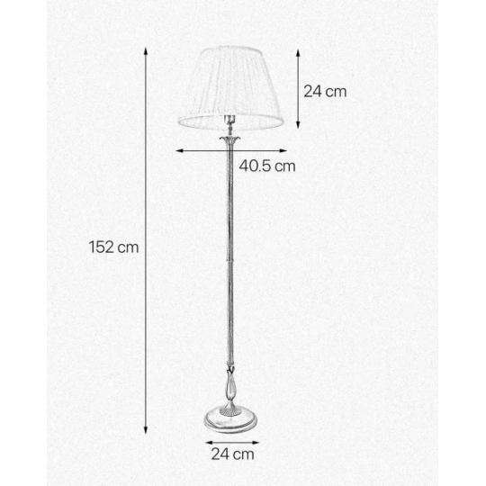 klasszicista szecesszios diszitett elegans klasszikus barokk diszes arany allolampa nappali olvasolampa padlo lampa luxus bronz rez amerikai villa kastely textil lampaernyos country mediterran meret.jpg